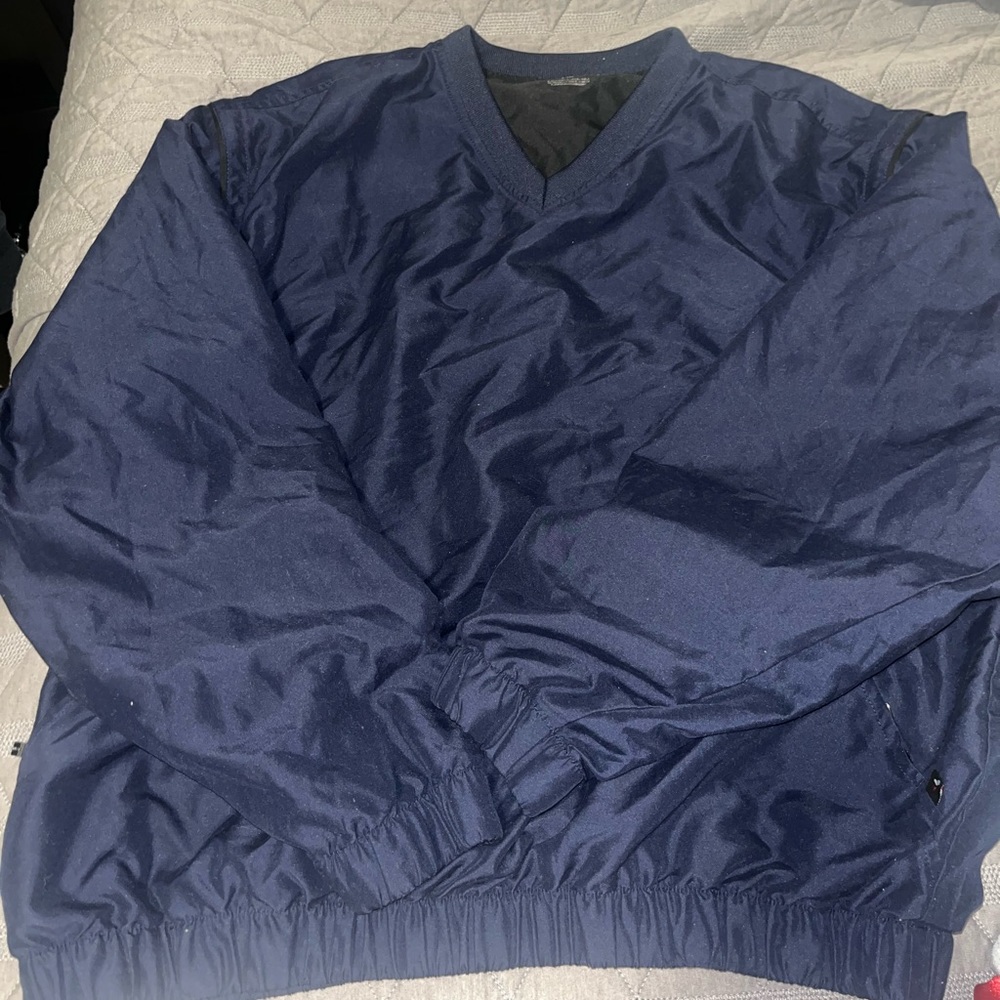 Navy blue golf sweater. Mens Large